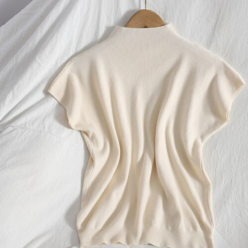 Pullover Sleeveless Solid Knitted T-Shirt-Soco Hoodie