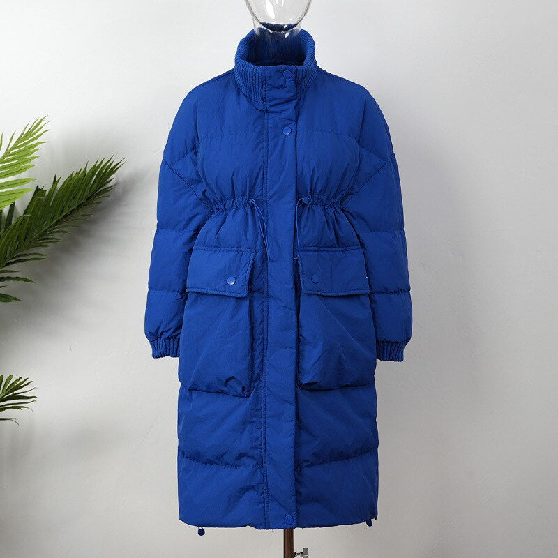 Cotton Thickened Long Parkas Coat for Women-Soco Hoodie