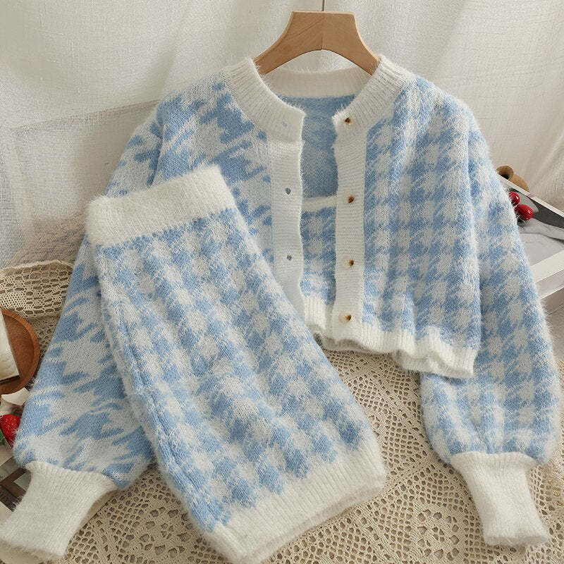 3 Piece Women's Long Sleeved Skirt Set-Soco Hoodie