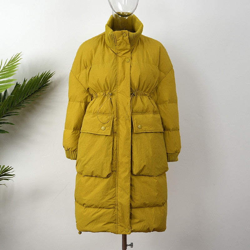 Cotton Thickened Long Parkas Coat for Women-Soco Hoodie