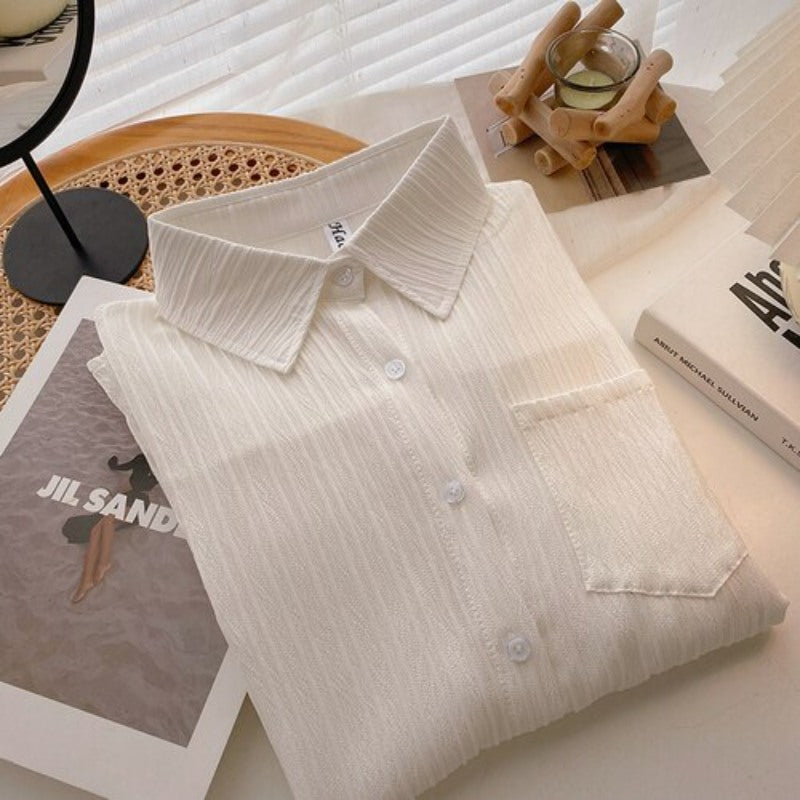 Casual Solid Color Lazy Loose Blouses Shirt For Women-Soco Hoodie