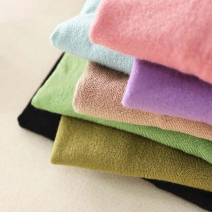 Mock Neck Basic Solid Long Sleeve Jumper For Women-Soco Hoodie