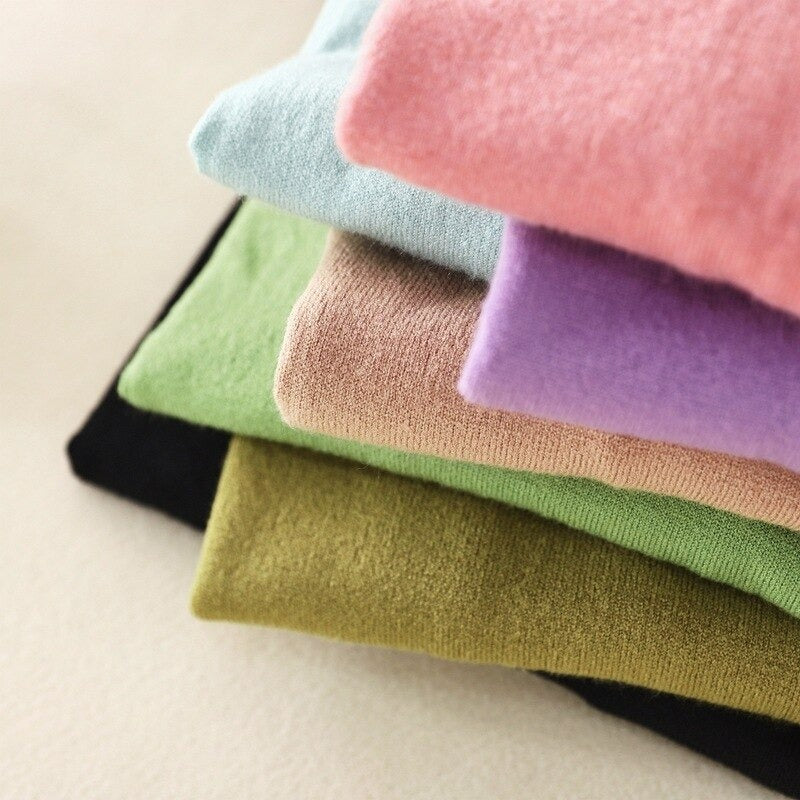 Mock Neck Basic Solid Pullover For Women-Soco Hoodie