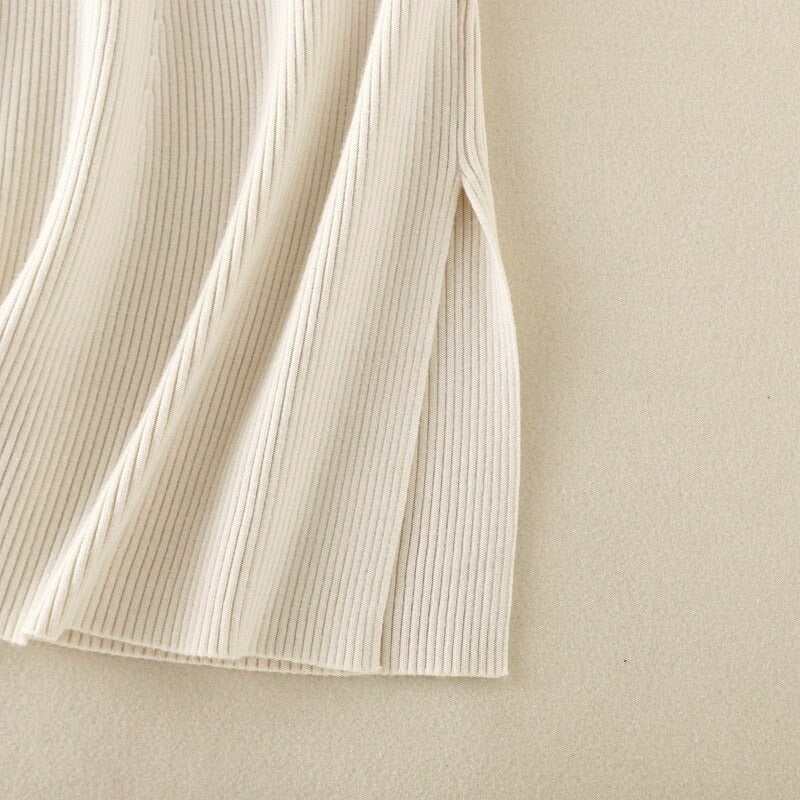 Women's Turtle Neck Simple Design Sweater Top-Soco Hoodie