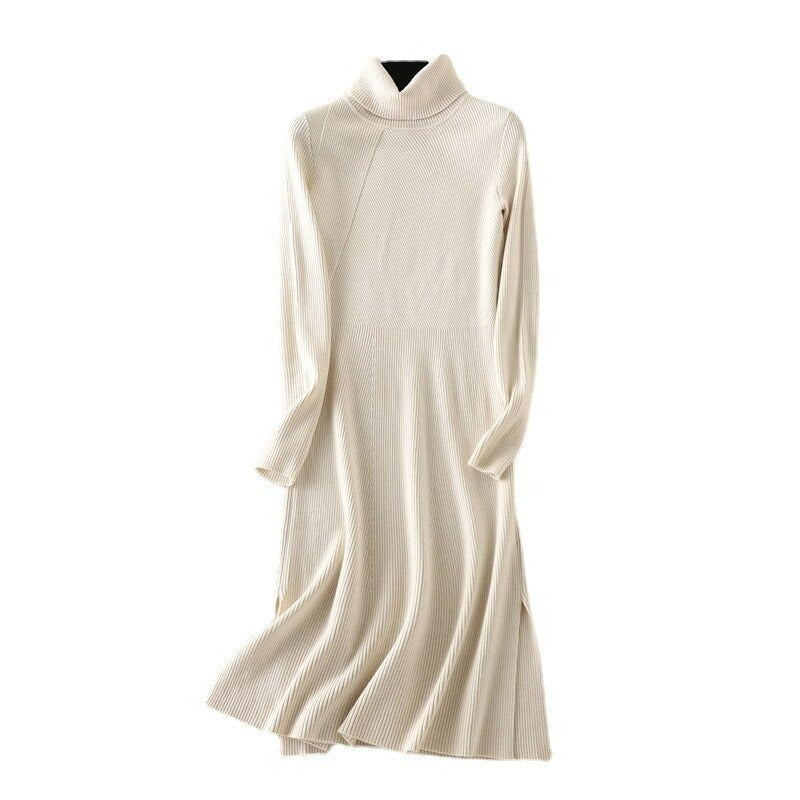 Women's Turtle Neck Simple Design Sweater Top-Soco Hoodie