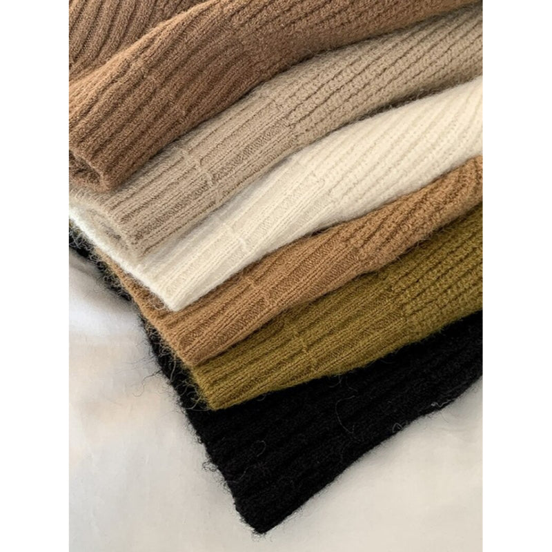 Loose Zipper Knitted Hooded Sweater Vest For Women-Soco Hoodie