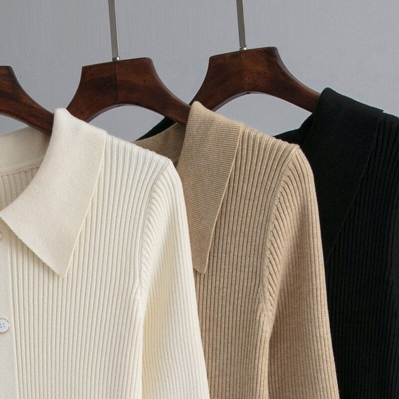 Long Pleated V-Neck A-Line Knitted Sweater Dress-Soco Hoodie