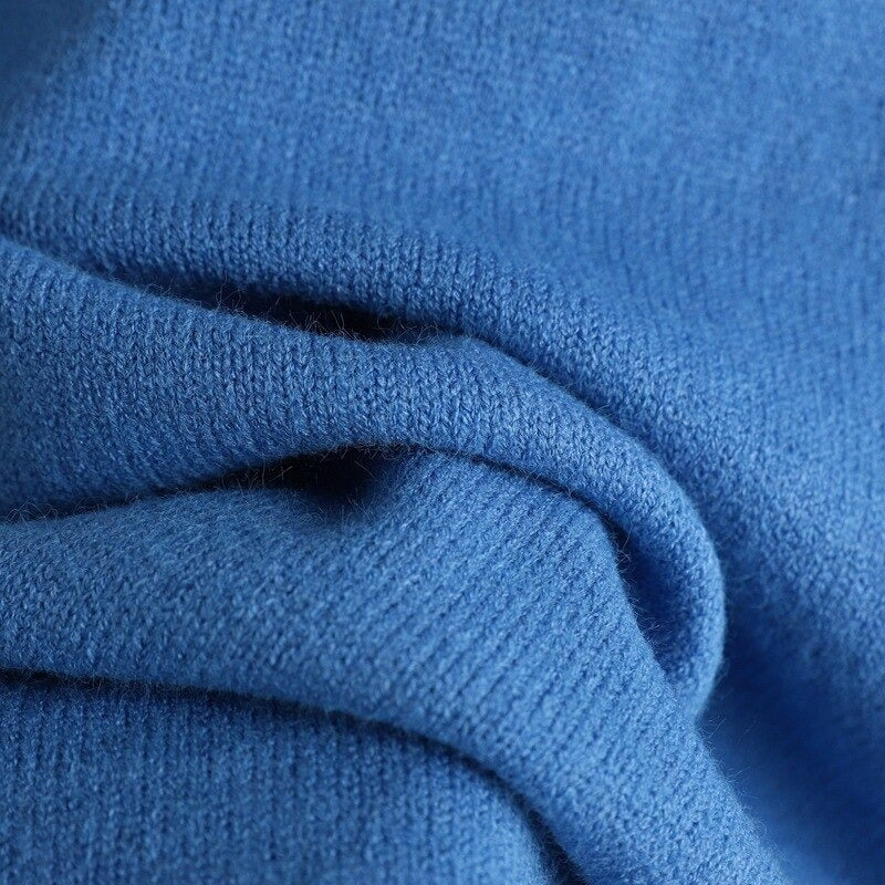 Thick Turtleneck Pullover And Wide Leg Pants For Women-Soco Hoodie