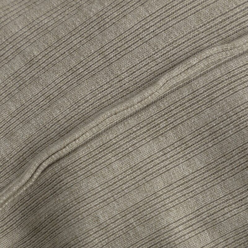 Turtleneck Tunic Knitted Slim Fit Sweater Dress-Soco Hoodie