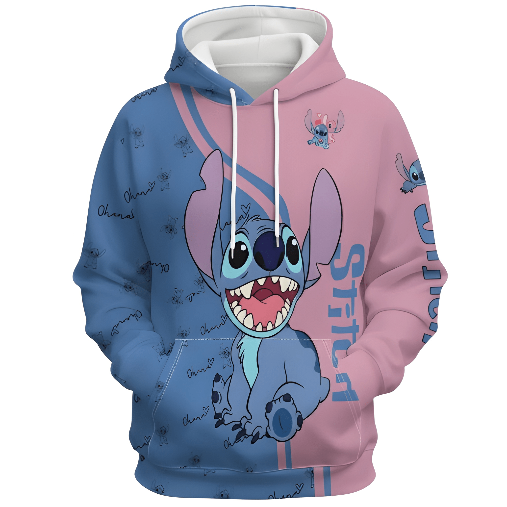 Casual Pullover 3D Butterfly Print Hoodie
