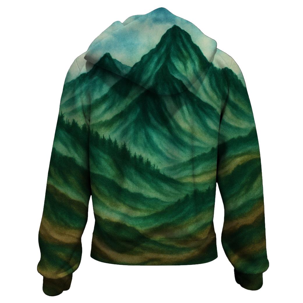 Mountain Horizon Tie-Dye Hoodie