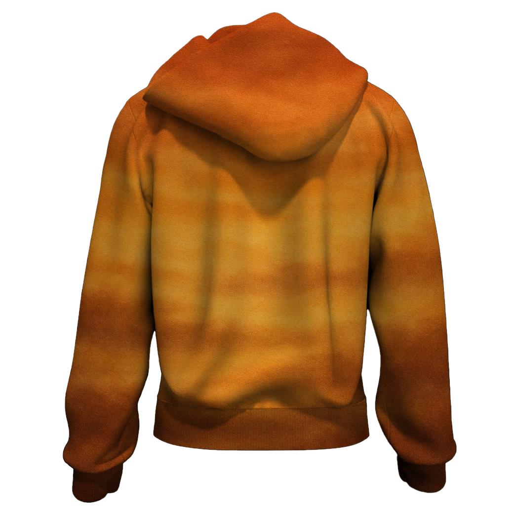 Rustic Sunset Glow Zip Up Hoodie