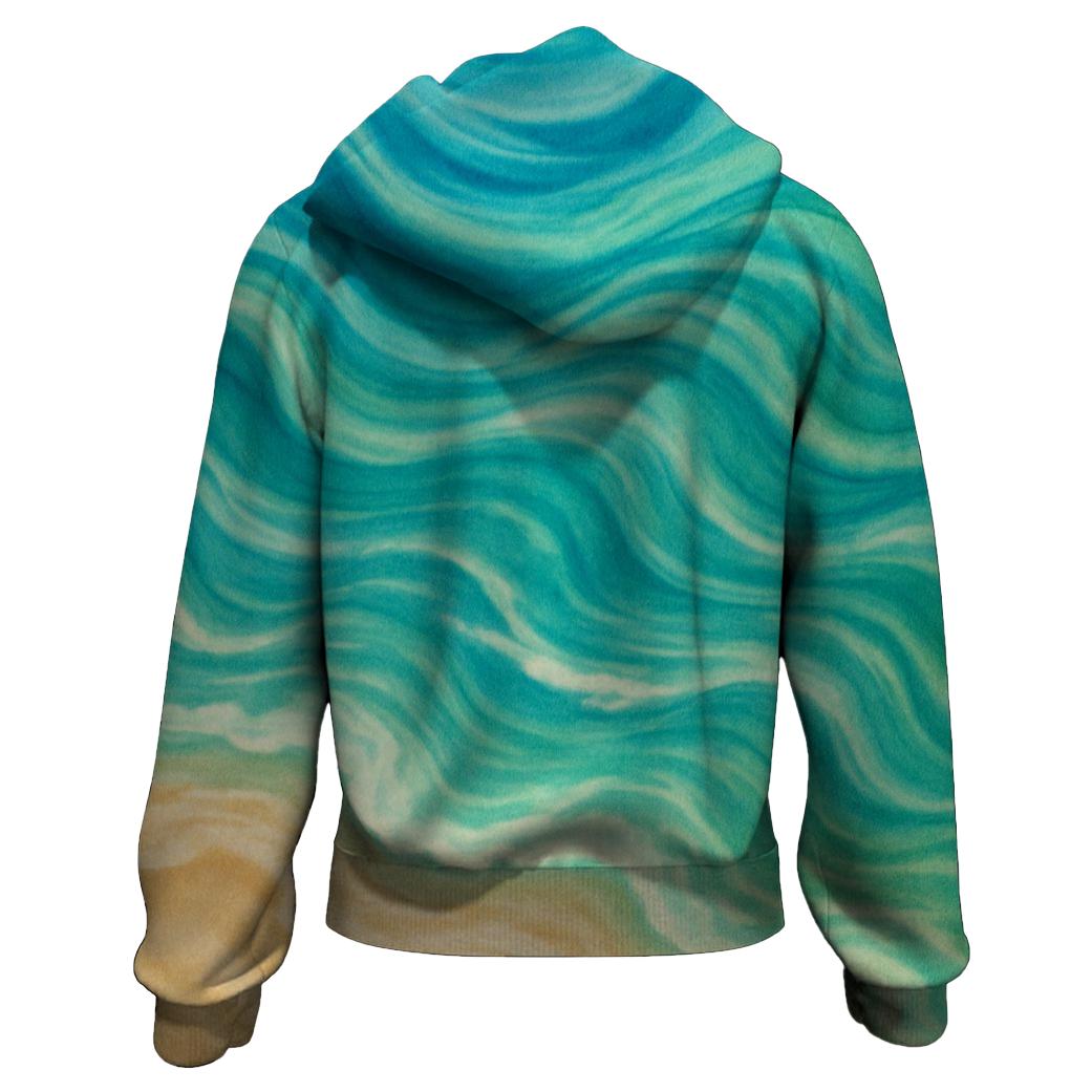 Tropical Wave Tie-dye Hoodie