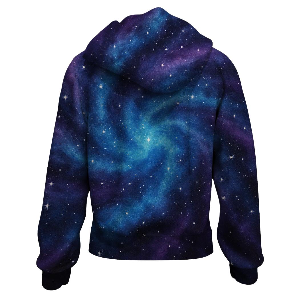 Cosmic Dreams Galaxy Zip Up Hoodie