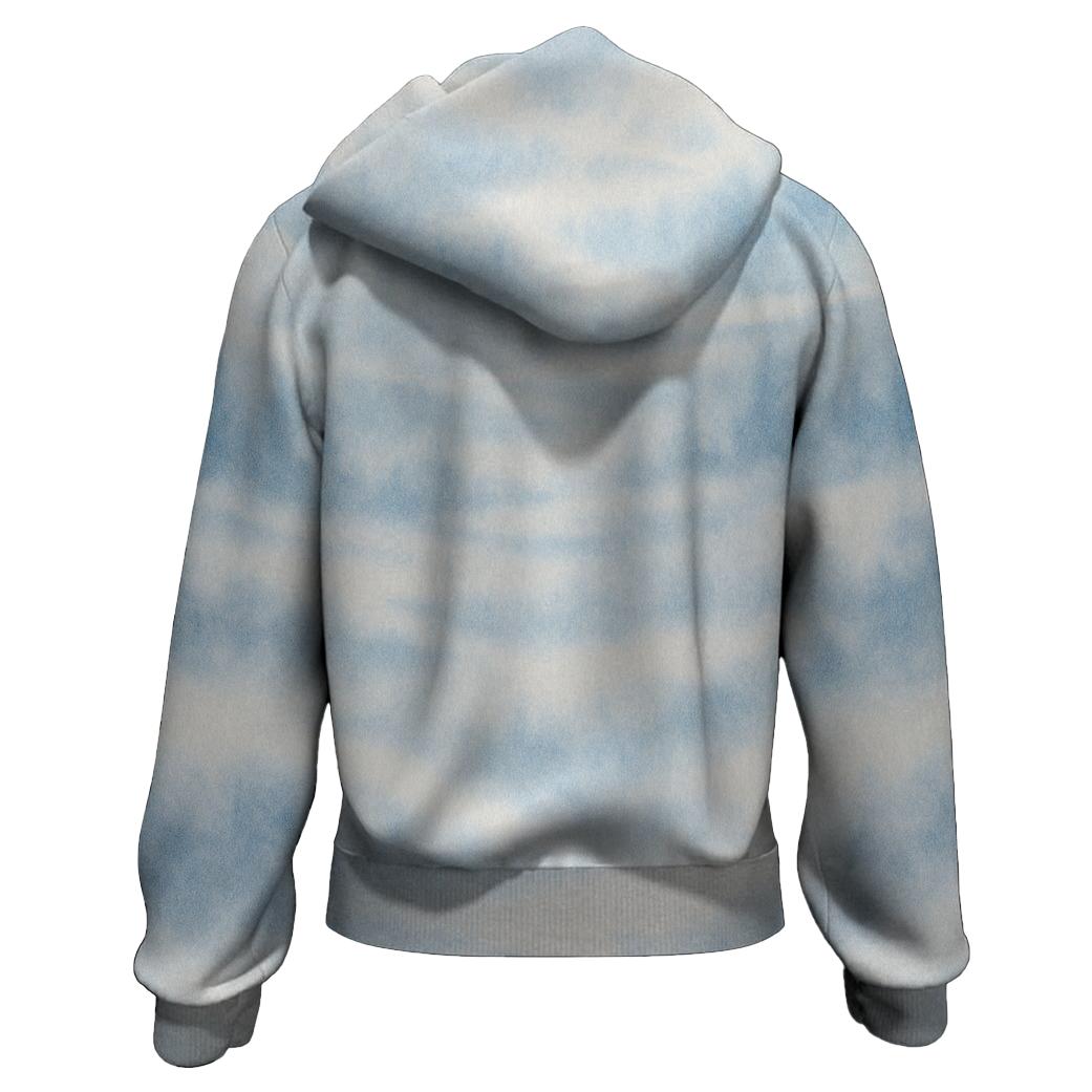 Glistening Ice Cap Zip Up Hoodie