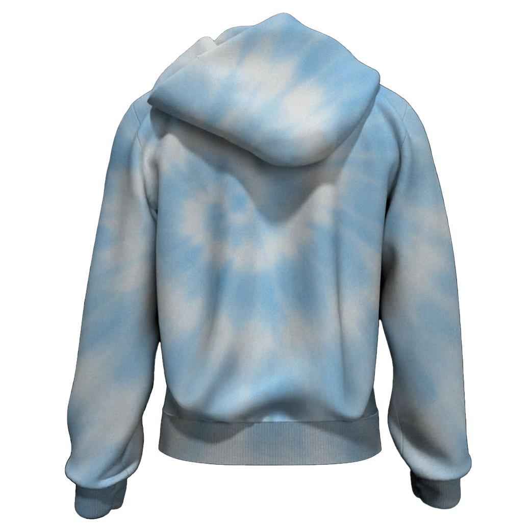 Cool Breeze Tie-Dye Zip Up Hoodie