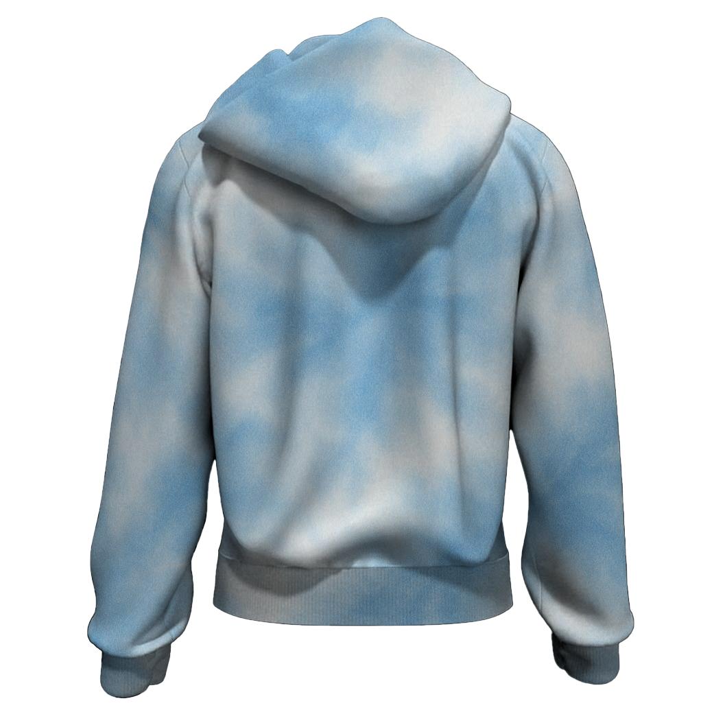Crisp Winter Skies Zip Up Hoodie