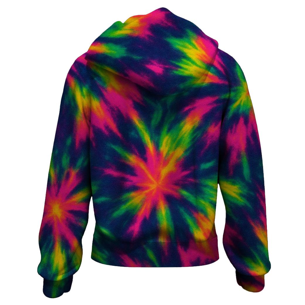 Neon Jungle Rave Zip Up Hoodie