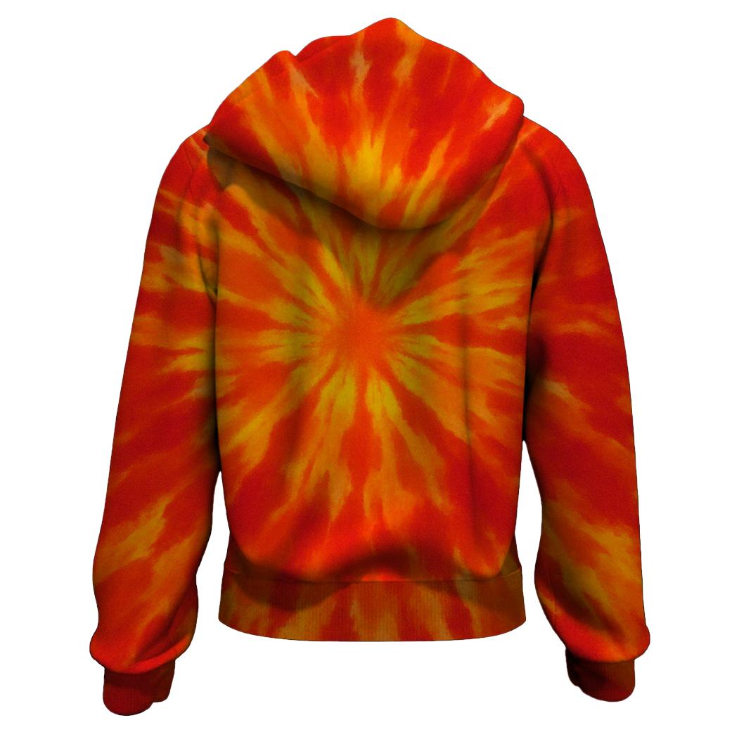 Solar Flare Burst Zip Up Hoodie