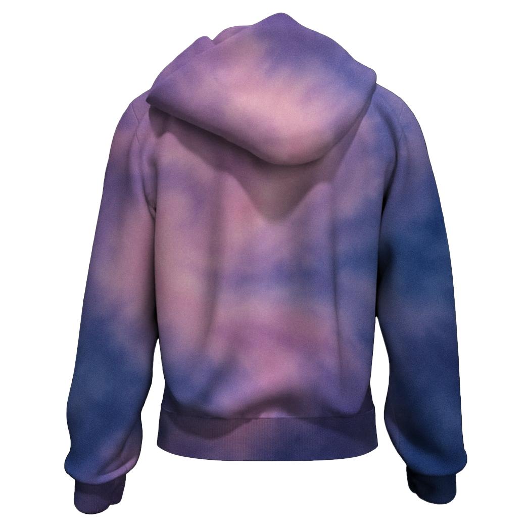Enchanted Twilight Garden Zip Up Hoodie