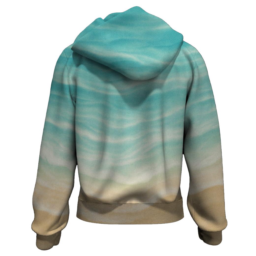 Seaside Serenade Zip Up Hoodie