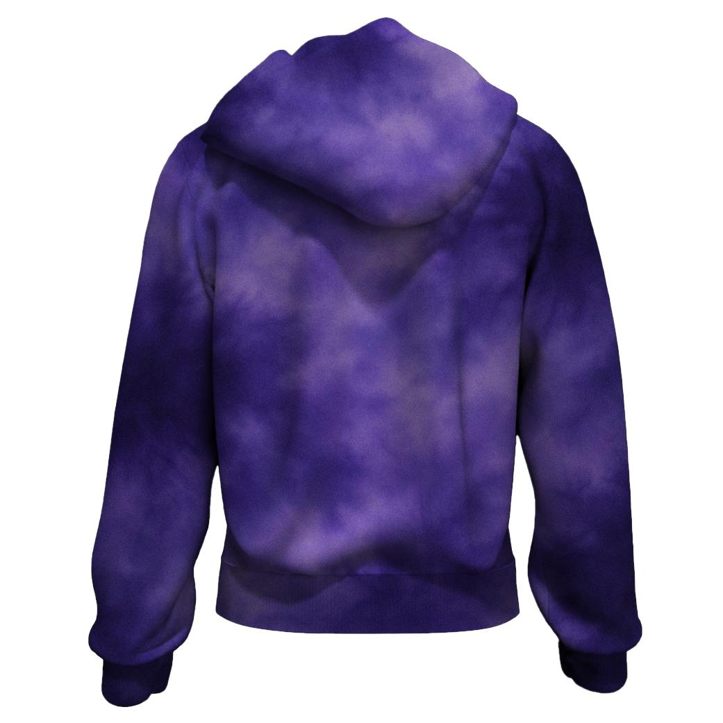 Violet Dream Tie-dye Zip Up Hoodie