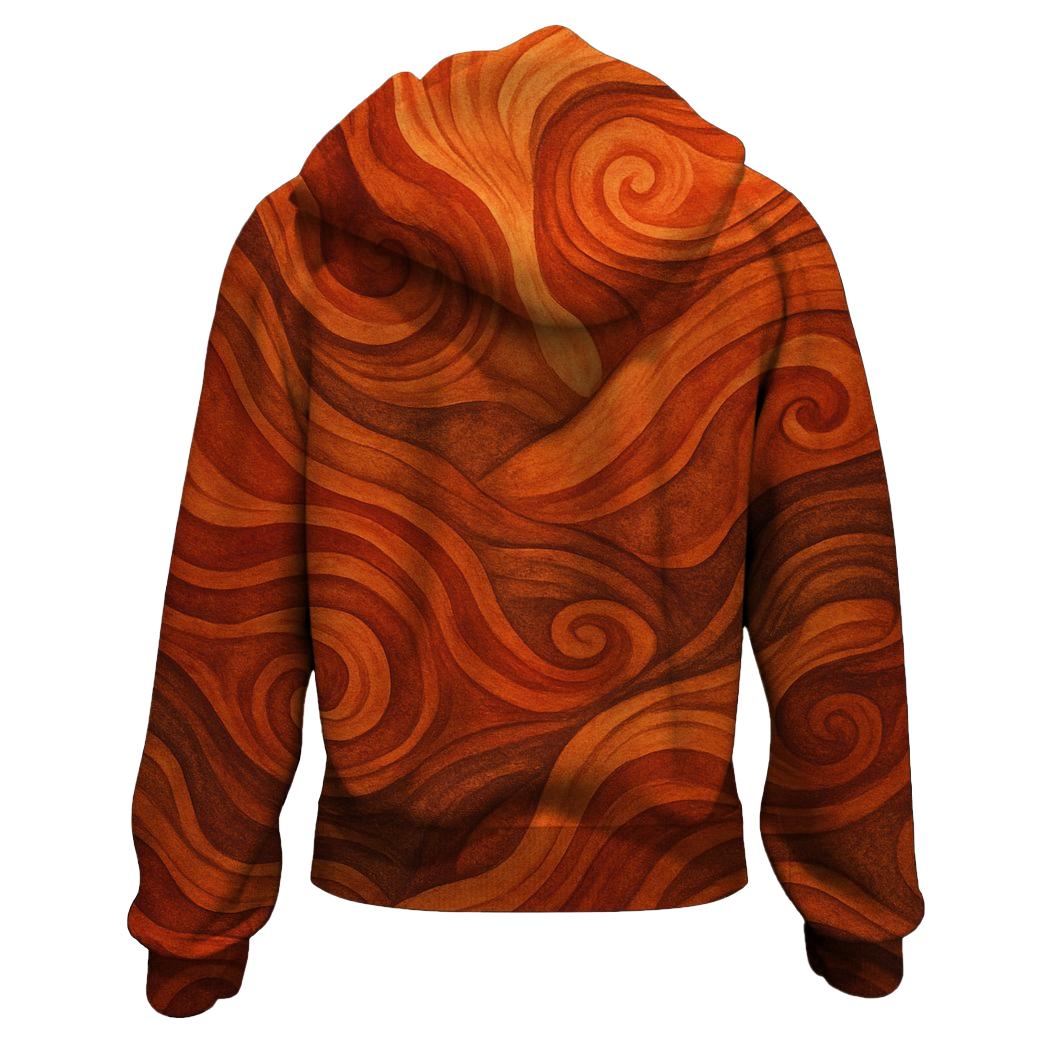 Canyon Sunset Tie-Dye Zip Up Hoodie