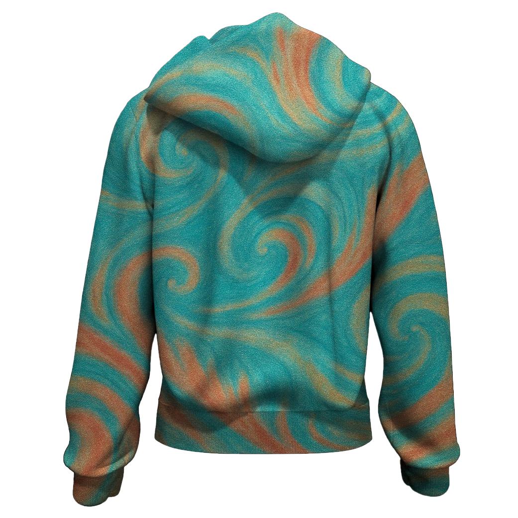 Coral Reef Explosion Zip Up Hoodie