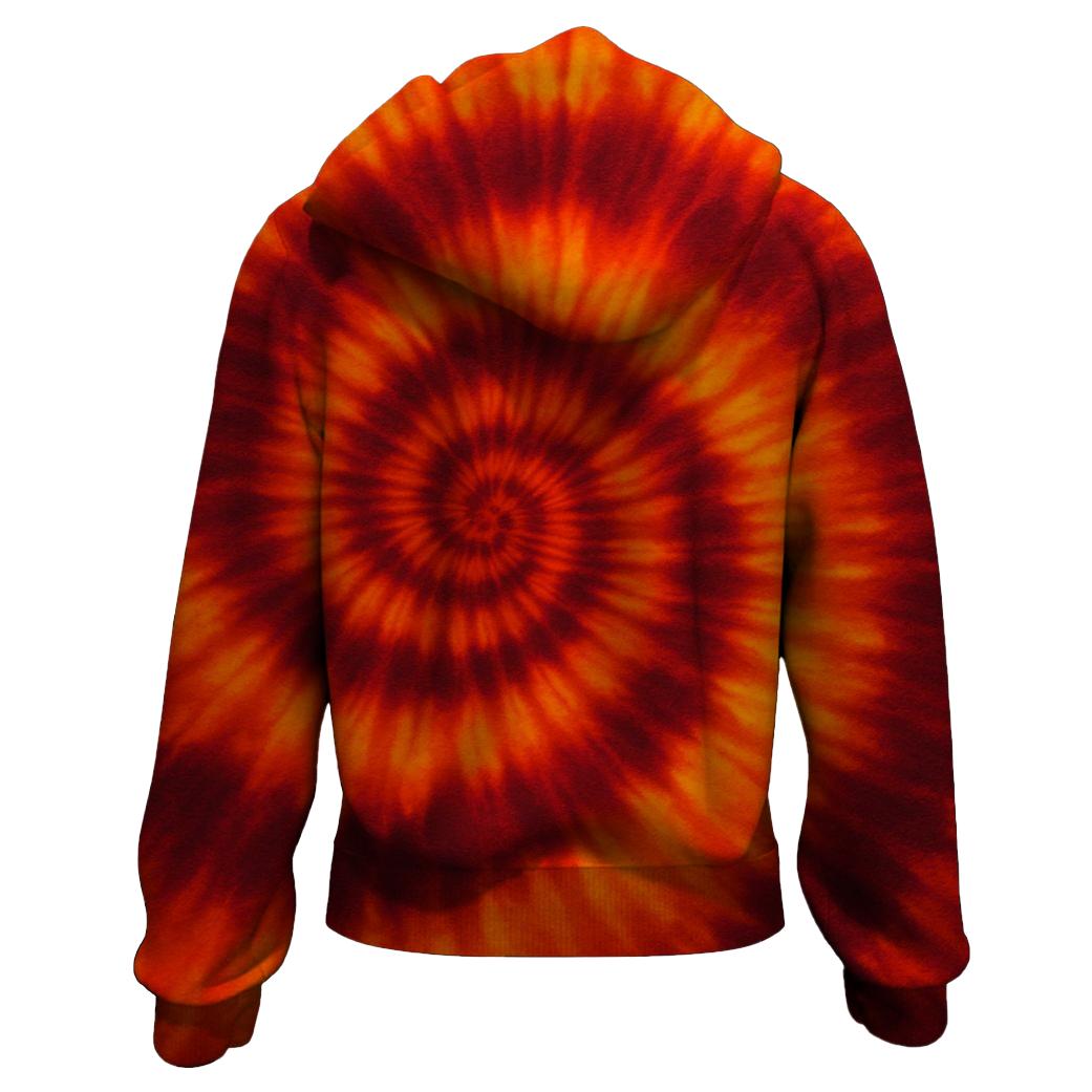 Crimson Sky Dreams Zip Up Hoodie