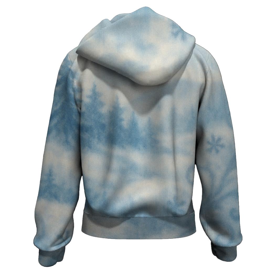 Winter Wonderland Whirl Zip Up Hoodie
