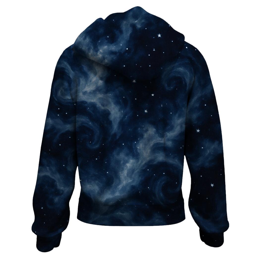 Celestial Nightscape Zip Up Hoodie