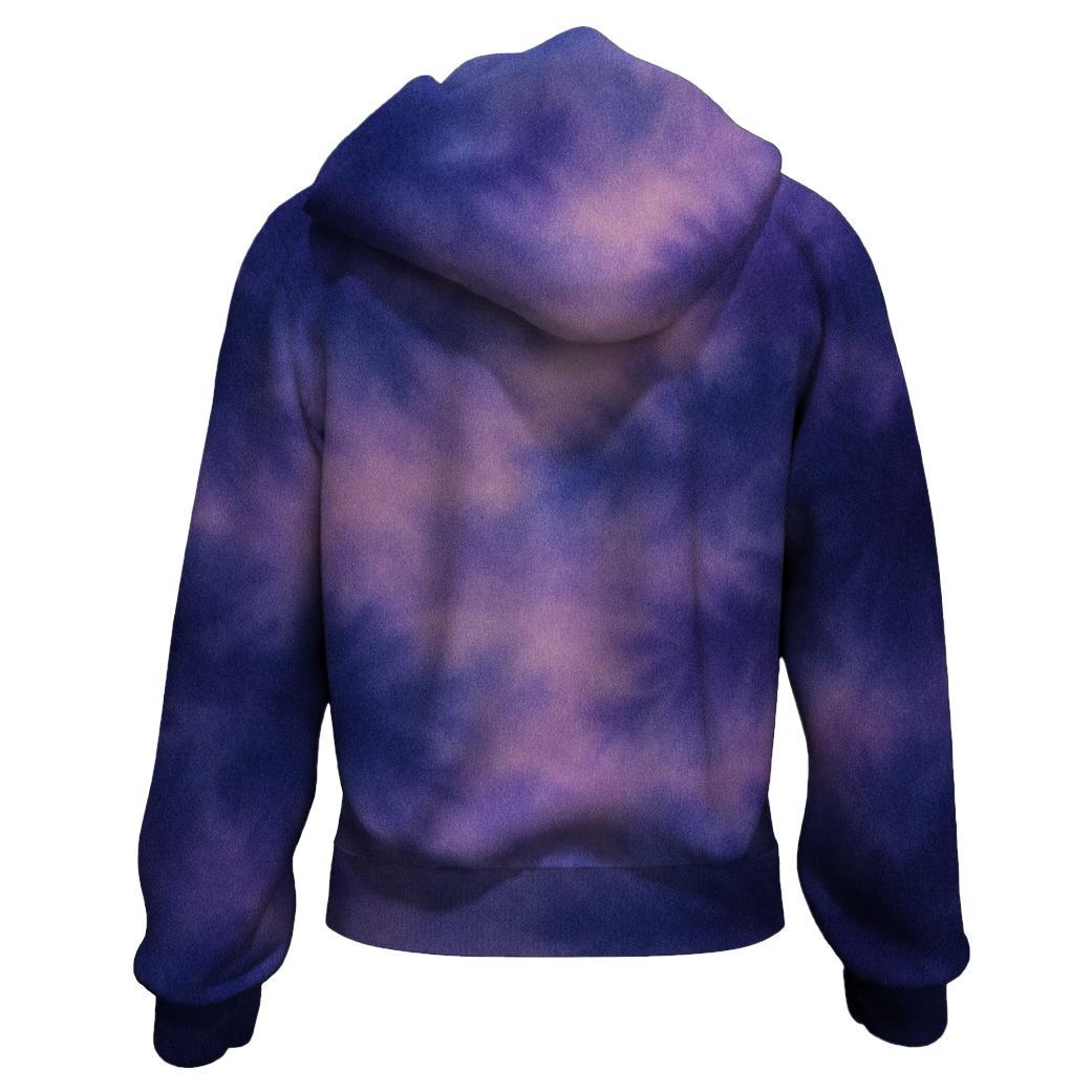 Twilight Glow Tie-dye Zip Up Hoodie