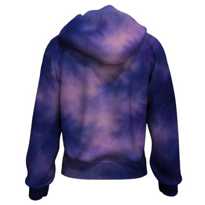 Twilight Glow Tie-dye Zip Up Hoodie