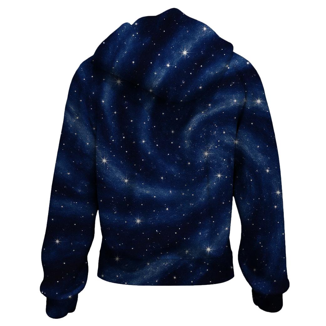 Starry Night Glow Zip Up Hoodie