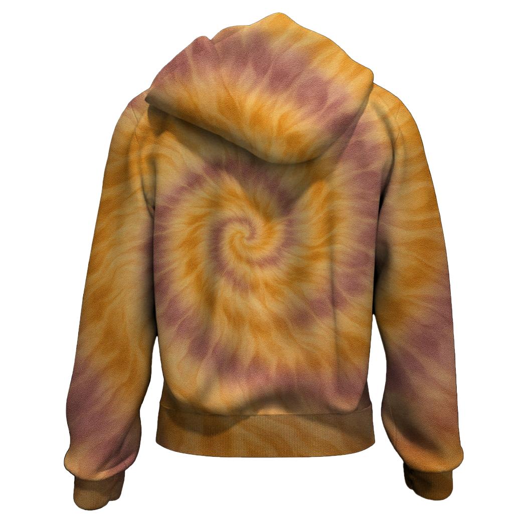 Desert Mirage Illusion Zip Up Hoodie