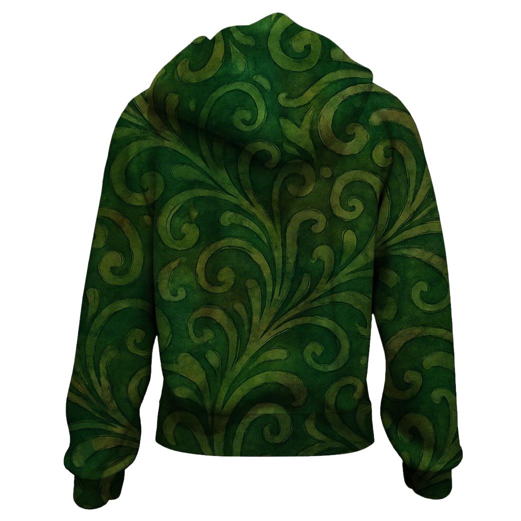 Mystical Forest Tie-Dye Zip Up Hoodie