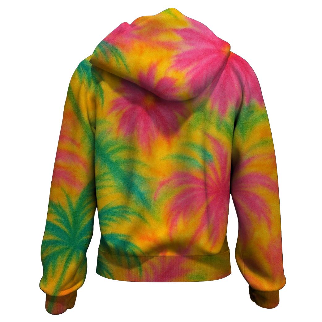 Tropical Paradise Dream Zip Up Hoodie