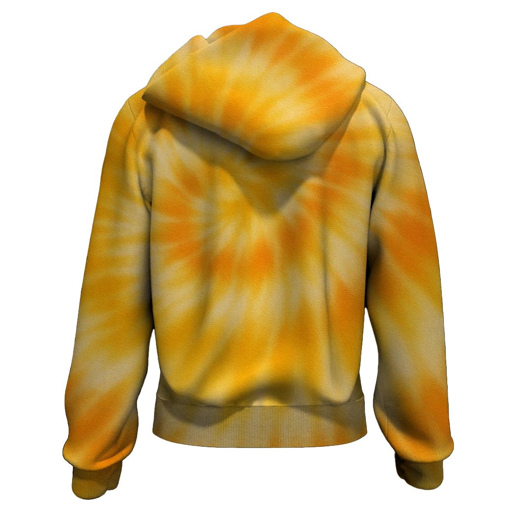 Sunshine Daze Tie-dye Zip Up Hoodie