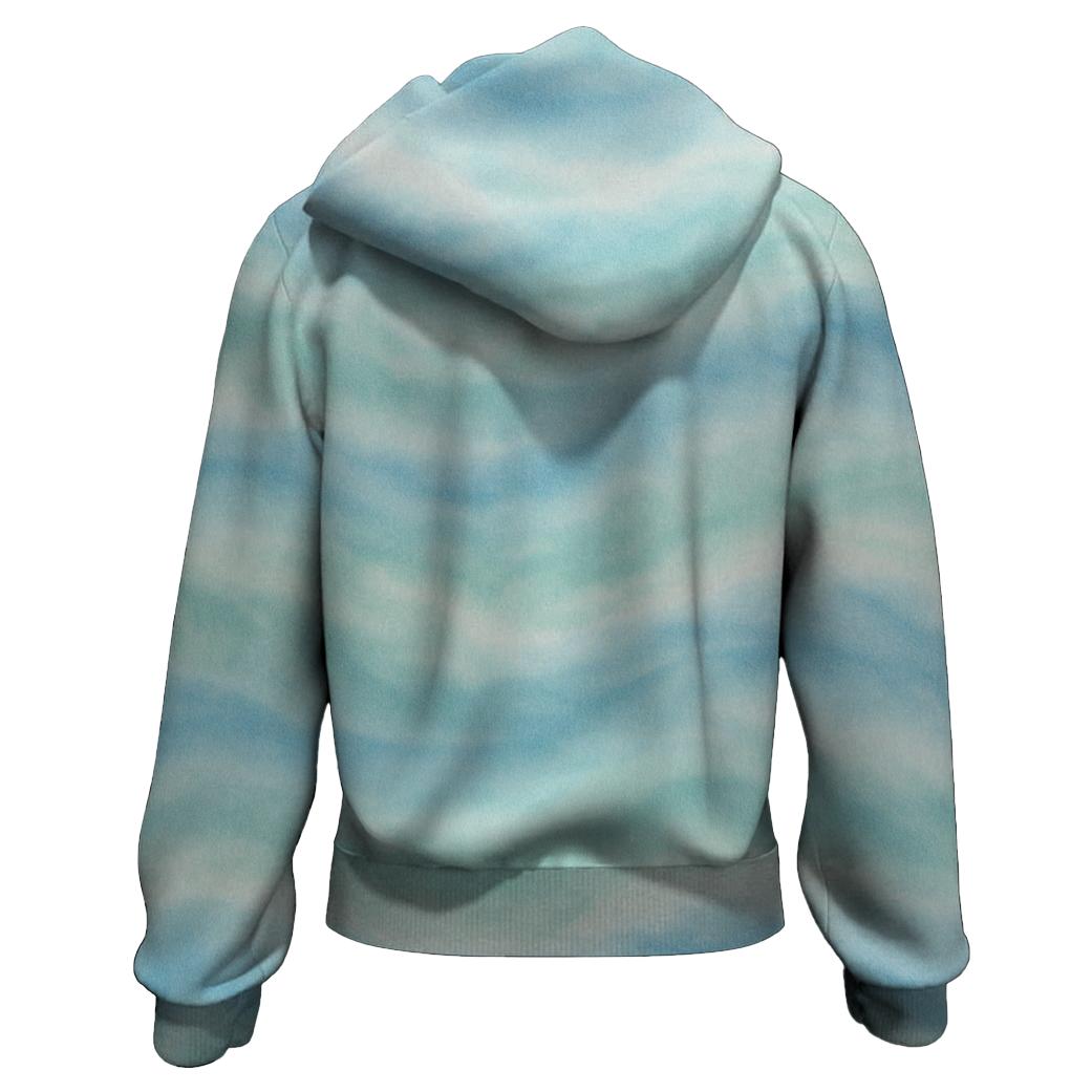 Ocean Mist Breeze Zip Up Hoodie