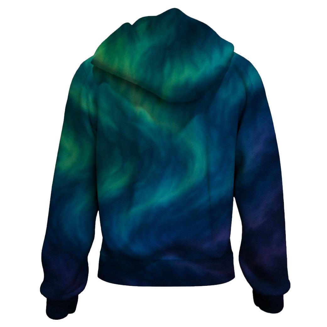 Northern Lights Aura Zip Up Hoodie