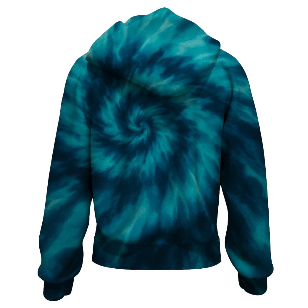 Ocean Depths Swirl Zip Up Hoodie