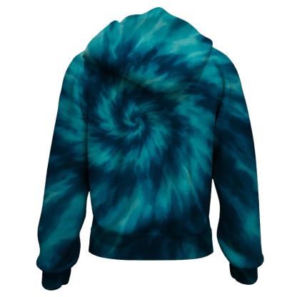 Ocean Depths Swirl Zip Up Hoodie