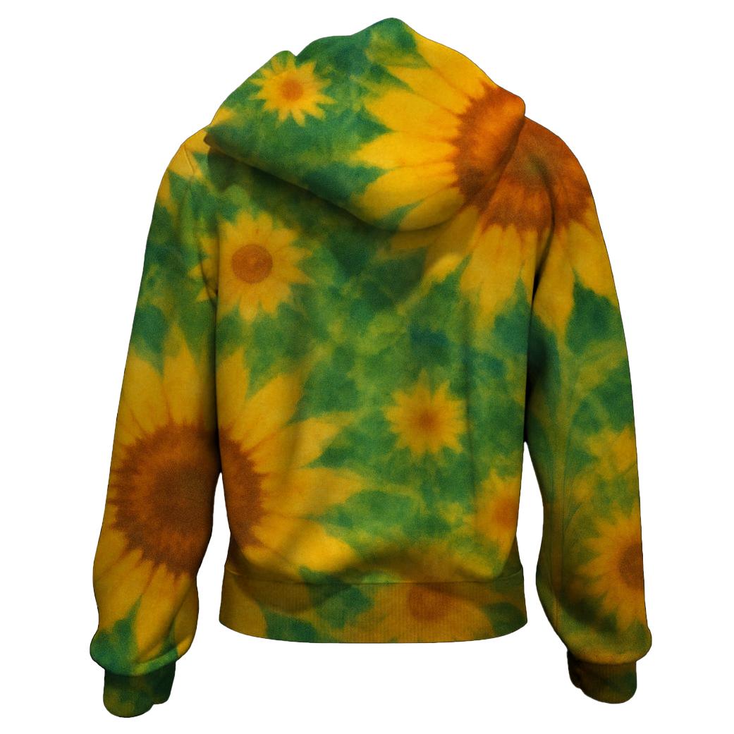 Sunflower Fields Forever Zip Up Hoodie