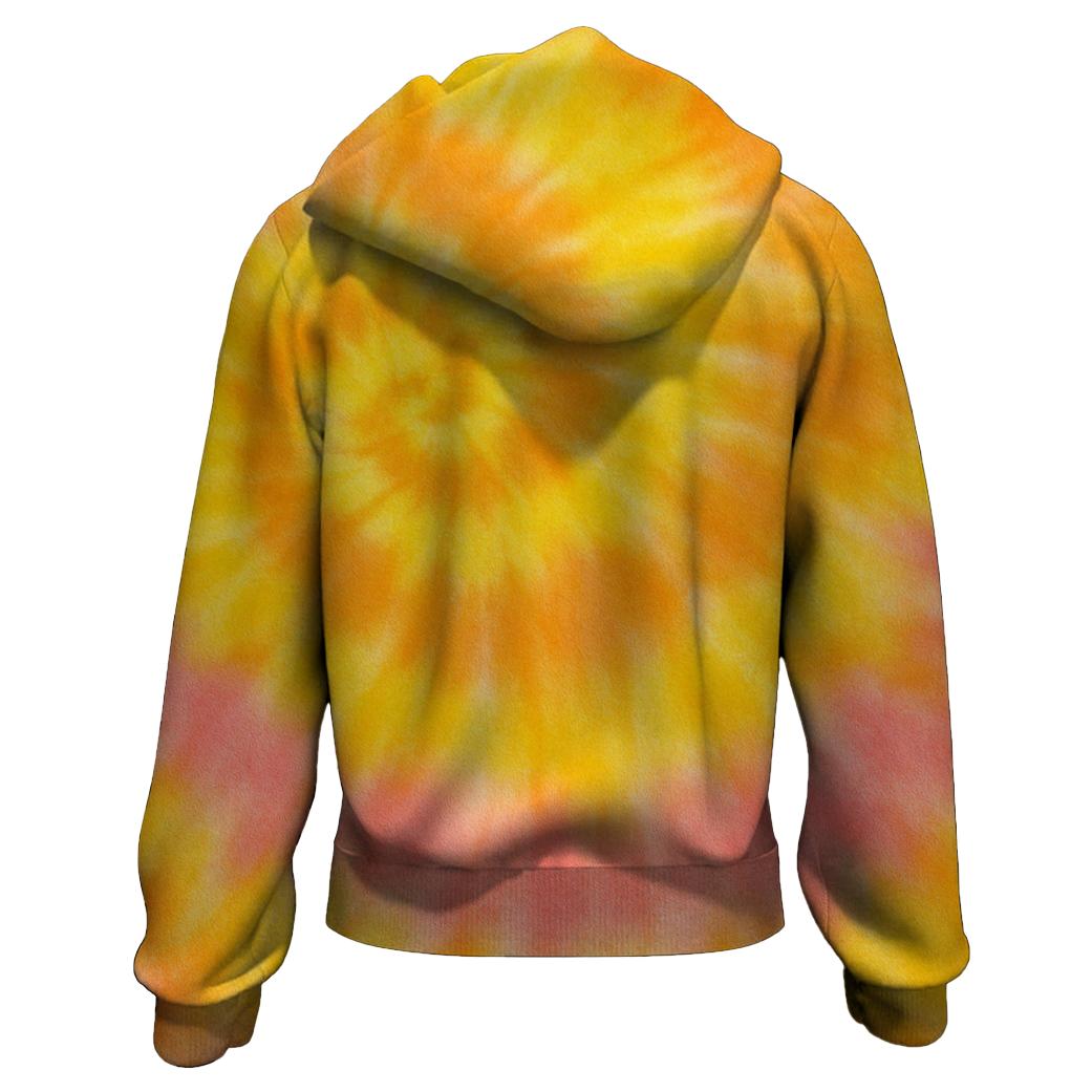 Bright Sunrise Radiance Zip Up Hoodie
