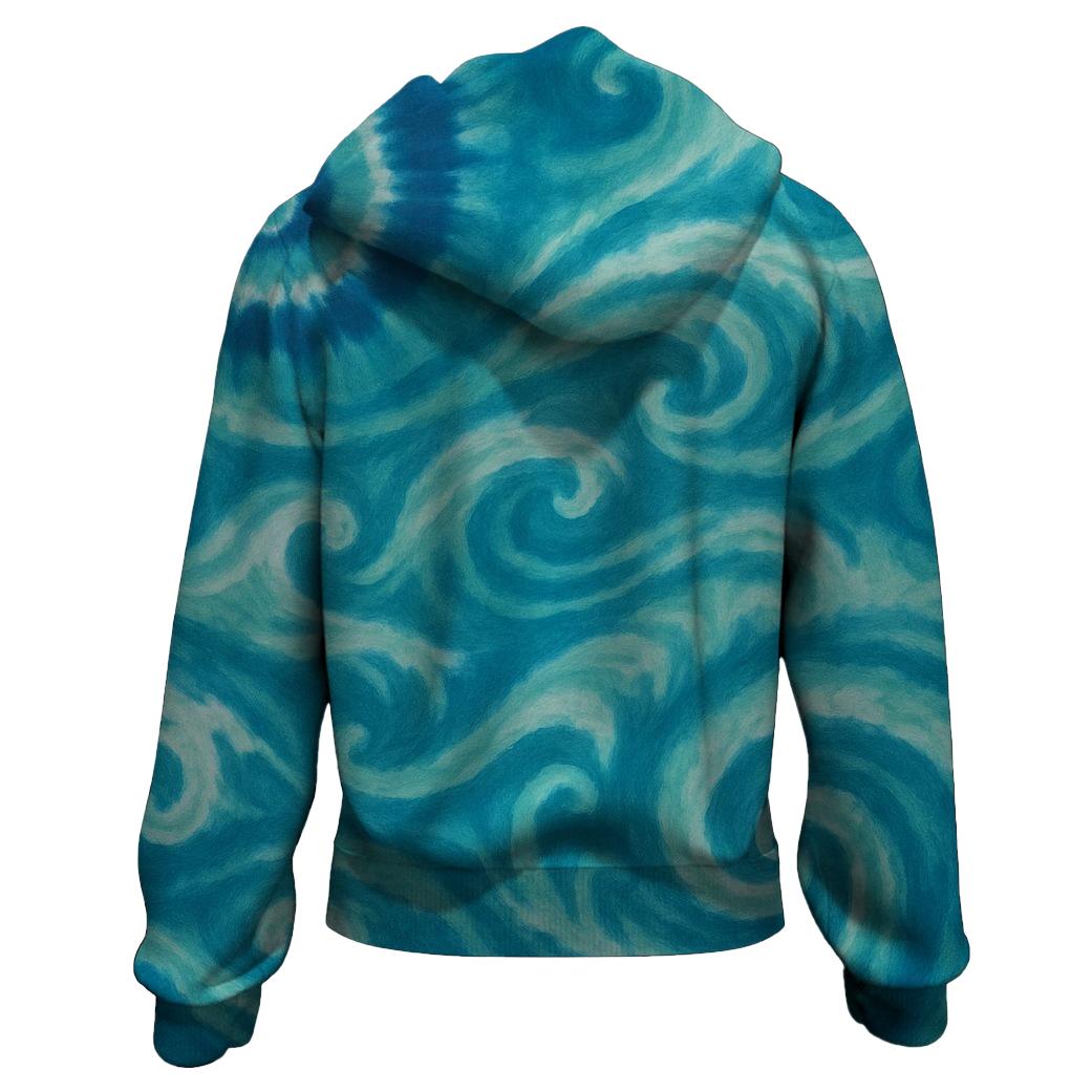 Ocean Tide Rush Zip Up Hoodie