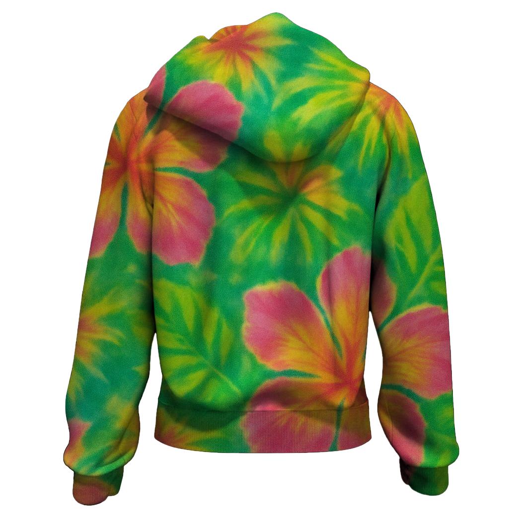 Tropical Paradise Zip Up Hoodie