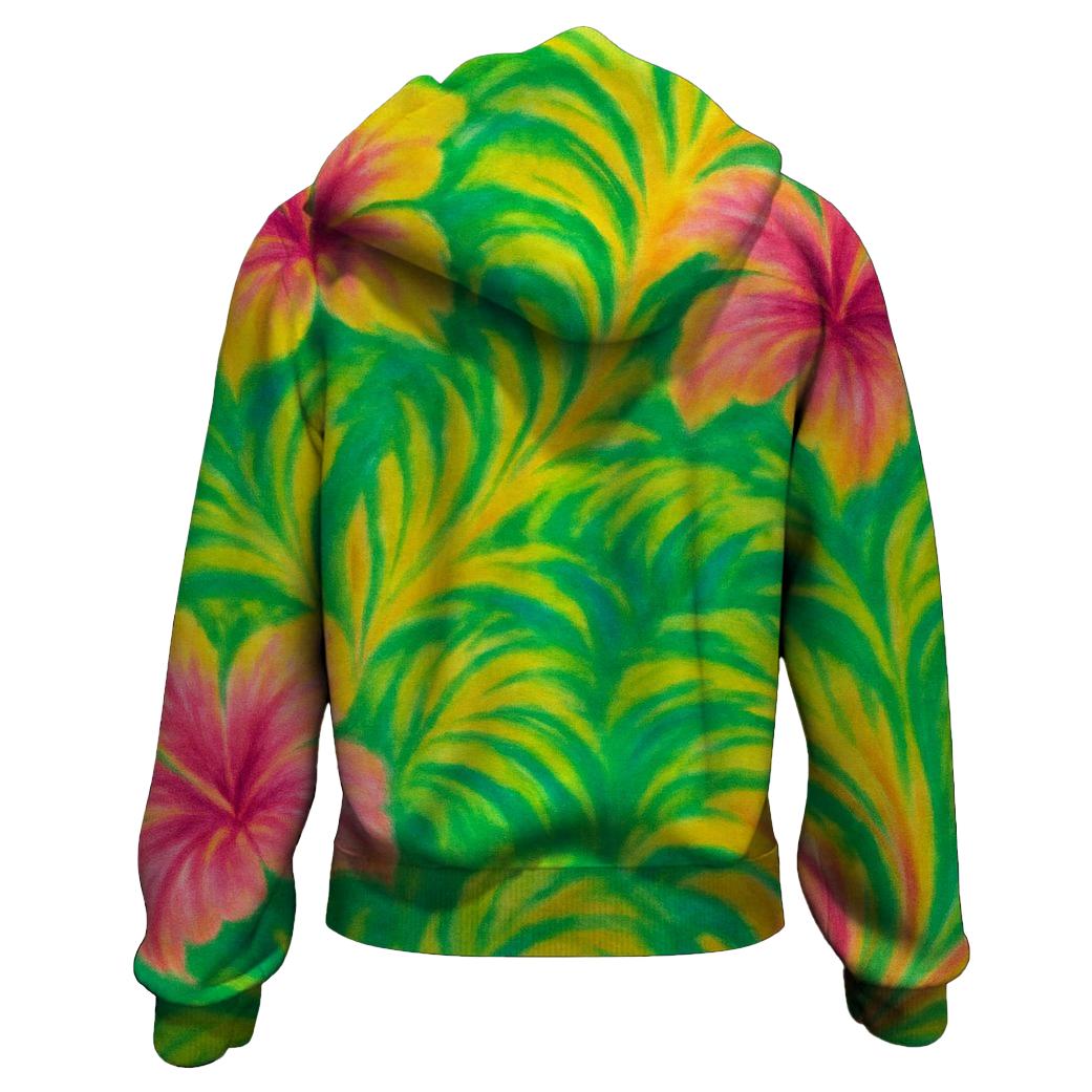 Tropical Paradise Blend Zip Up Hoodie