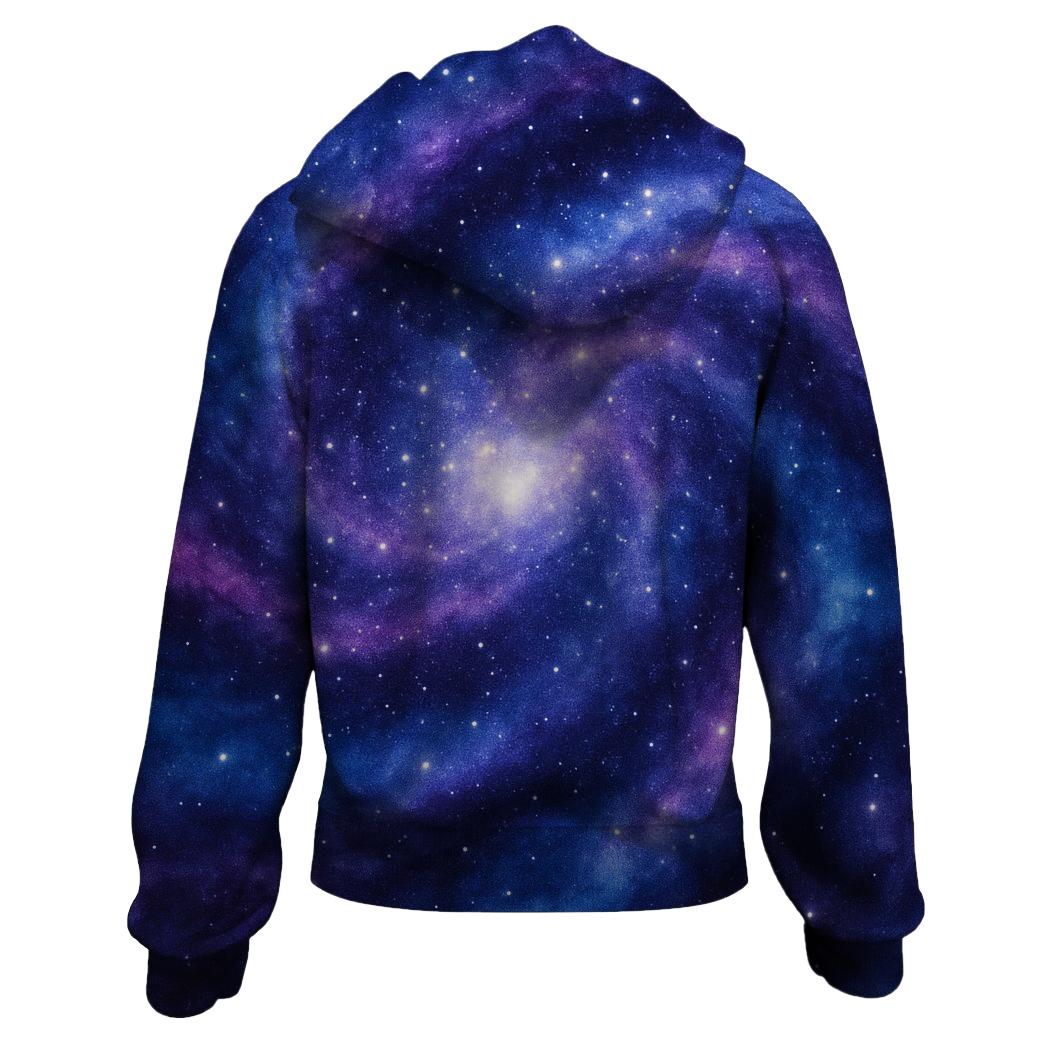 Electric Galaxy Dream Zip Up Hoodie