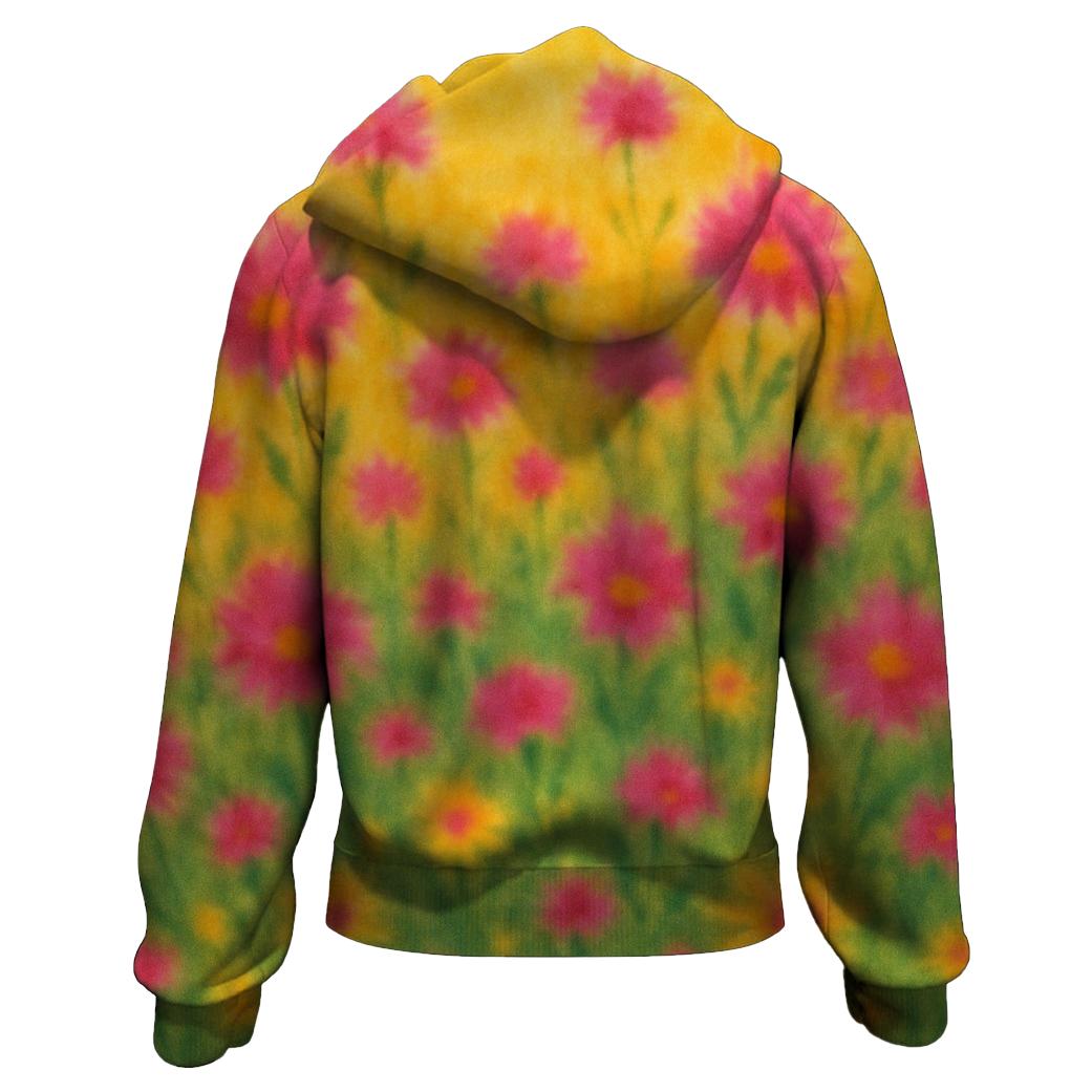Wildflower Bloom Zip Up Hoodie