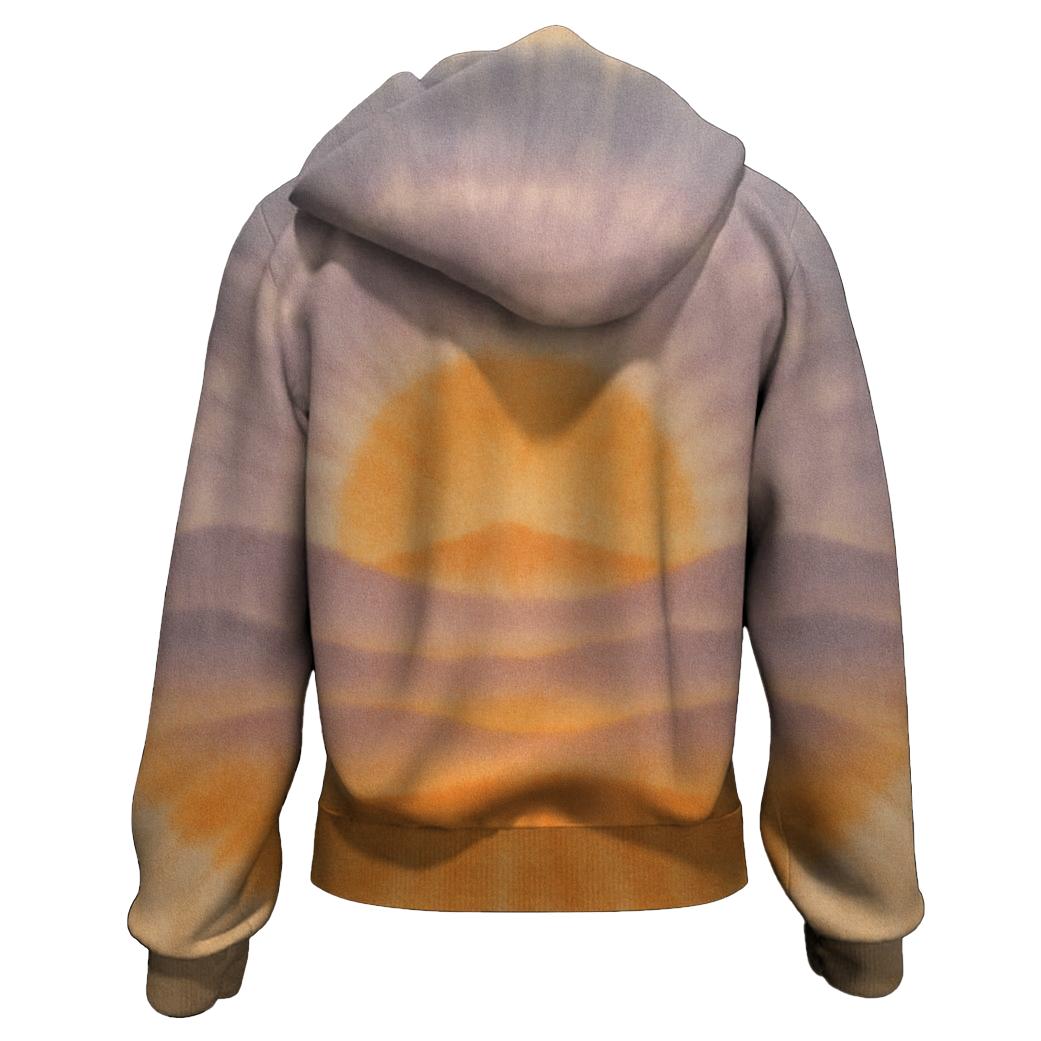 Sunset Oasis Harmony Zip Up Hoodie